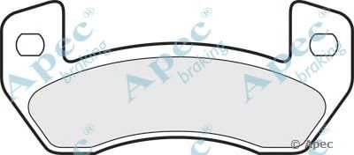 APEC BRAKING pad1497 -  Комплект тормозных колодок, дисковый тормоз
